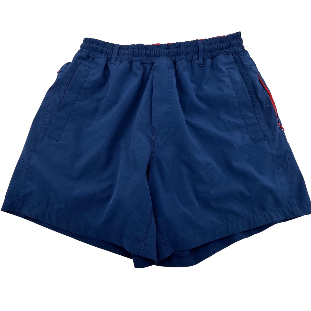 Freeballers Meridian Apparel Navy Blue Red Compression Liner Shorts Mens Large